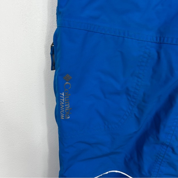 Columbia Blue Titanium Snow Bottoms Waterproof Relaxed Fit H15 - Picture 3 of 11
